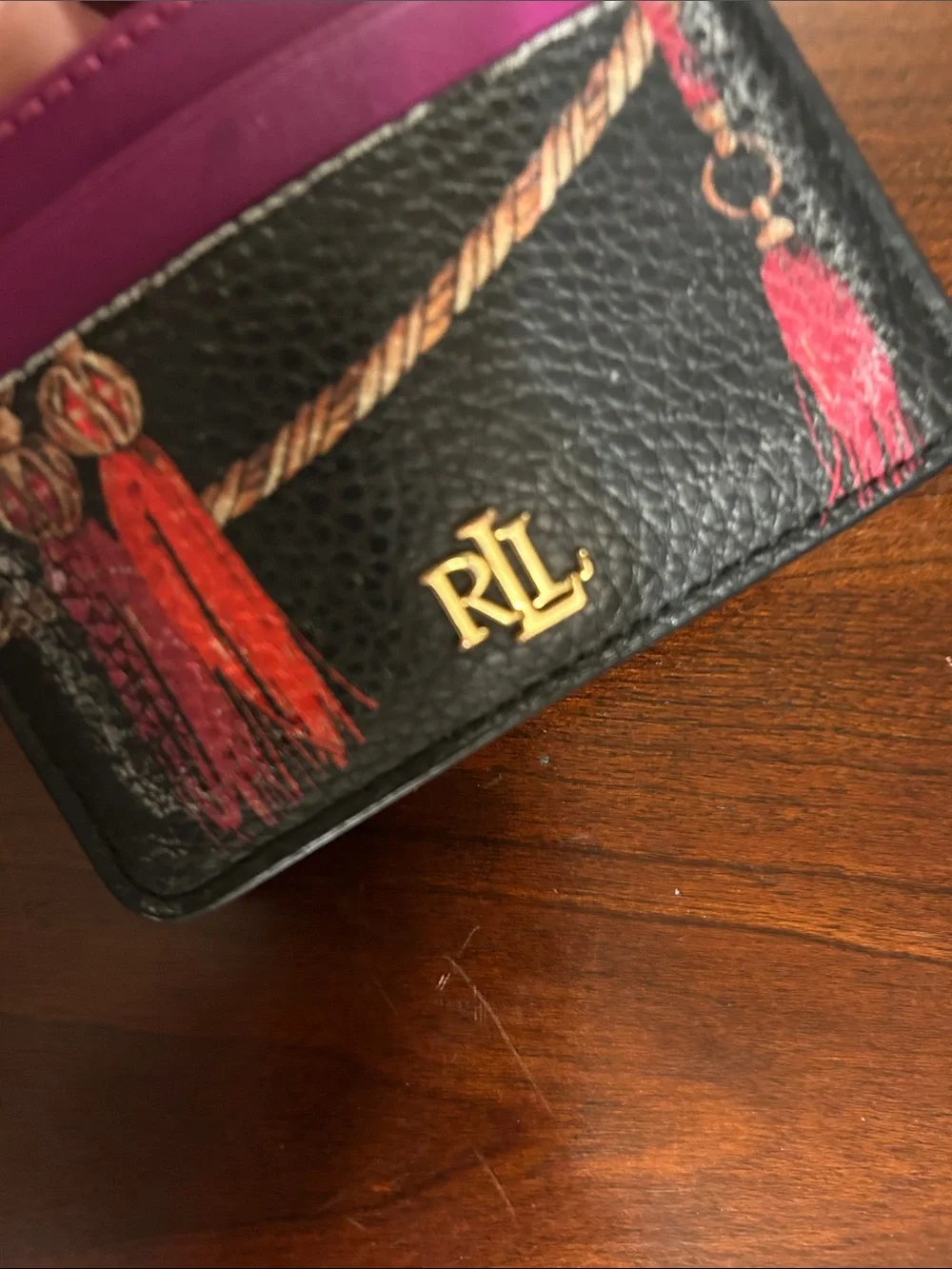 Ralph Lauren tassel card gold